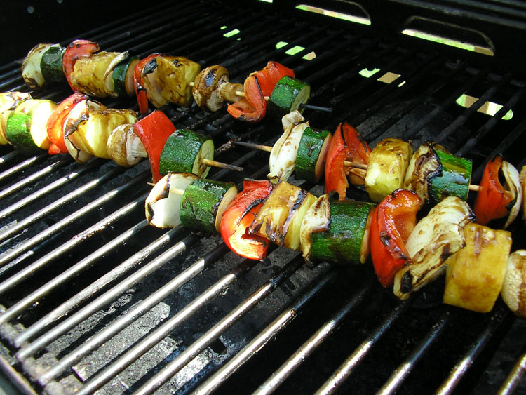 Vegetable skewers